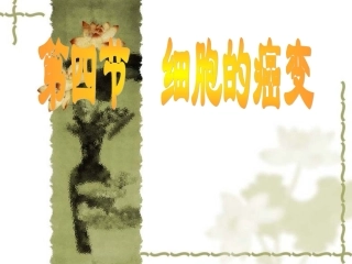 细胞的癌变课件