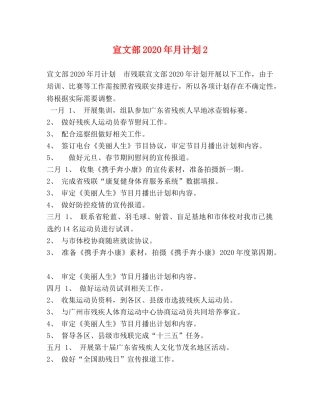 宣文部2020年月计划2 