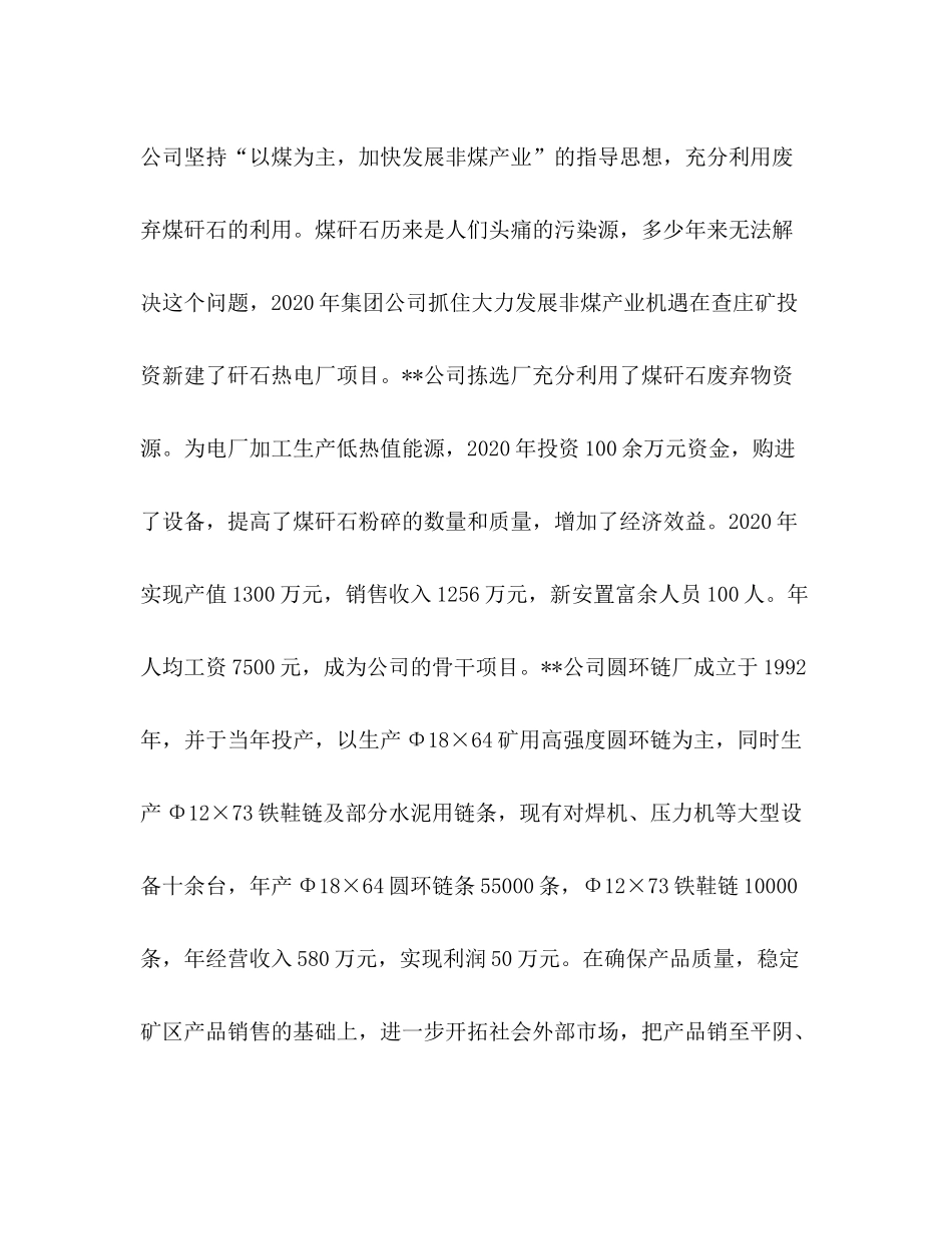 非煤产业发展经验总结材料_第2页