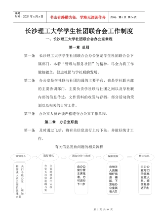 长沙理工大学学生社团联合会工作制度