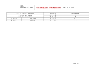 公司组织架构图管理者代表