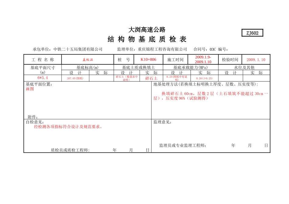 涵洞基础表格及范本_第2页