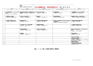 《工程技术探究》选课表-星期