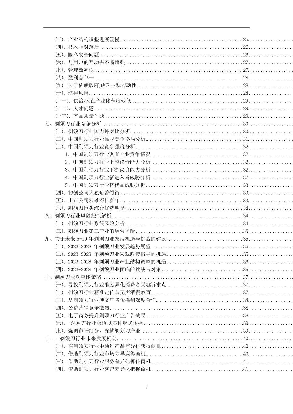 2023年剃须刀行业分析报告及未来五至十年行业发展报告_第3页