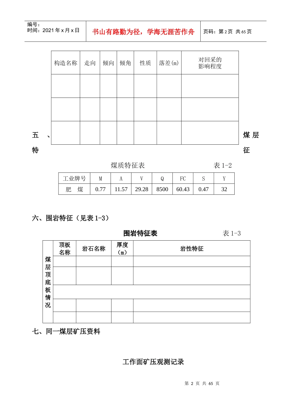 综采工作面规程范本_第3页