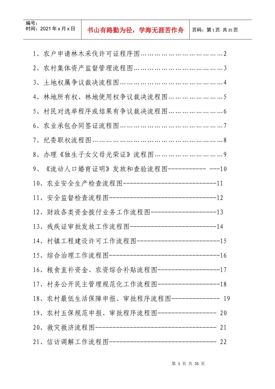 乡镇廉政风险防控行政权力运行流程图(样图)_第2页