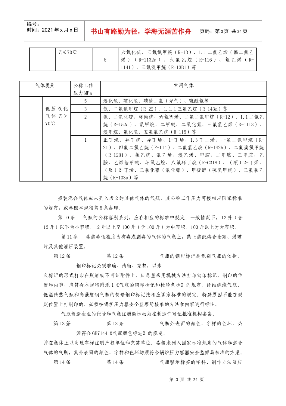 气瓶安全监察规程doc-江苏质监信息网_第3页