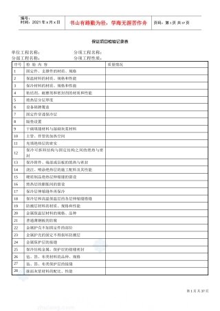 物业承接验收表格(DOC36页)