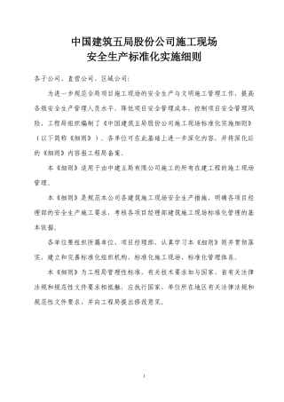 施工现场标准化实施细则