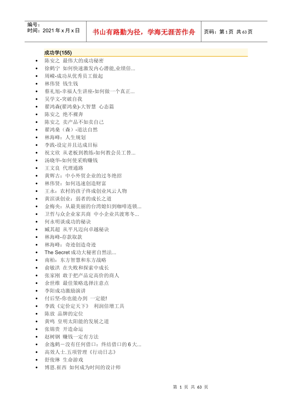 培训课程列表_第1页