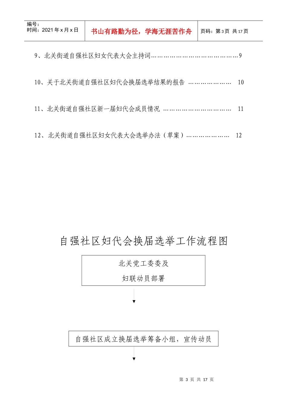 自强妇代会换届选举工作流程图_第3页