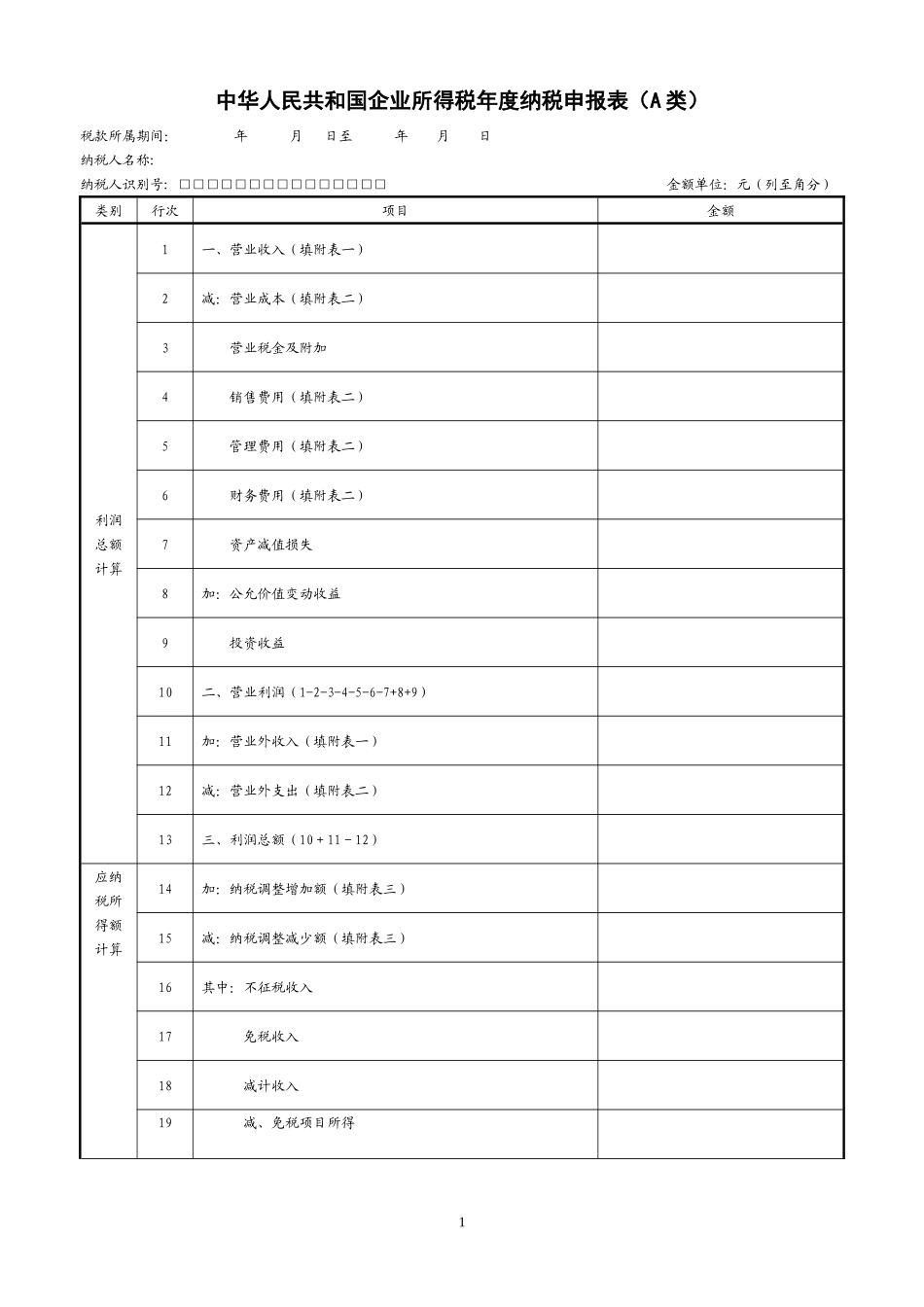 企业所得税年度申报表_第2页