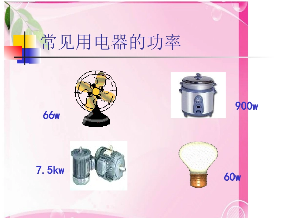 教科版初中物理九上62《电功率》PPT课件_第3页