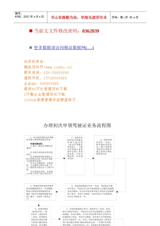 办理机动车驾驶证流程图