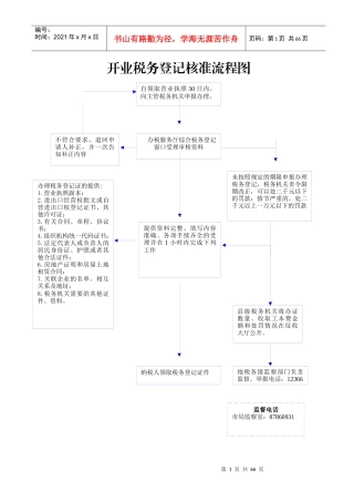 地税局办事流程图