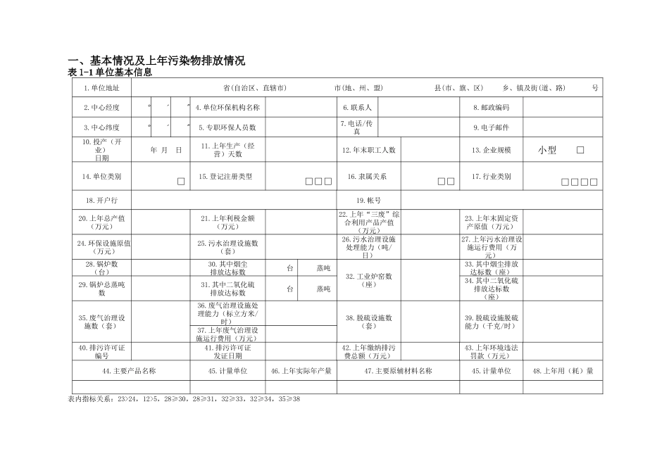 《排放污染物申报登记统计简表(试行)》及填报要求与说明_第2页