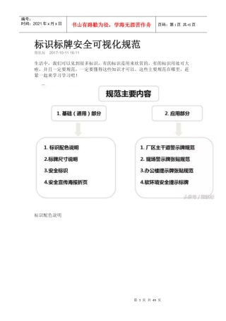 标识标牌安全可视化规范