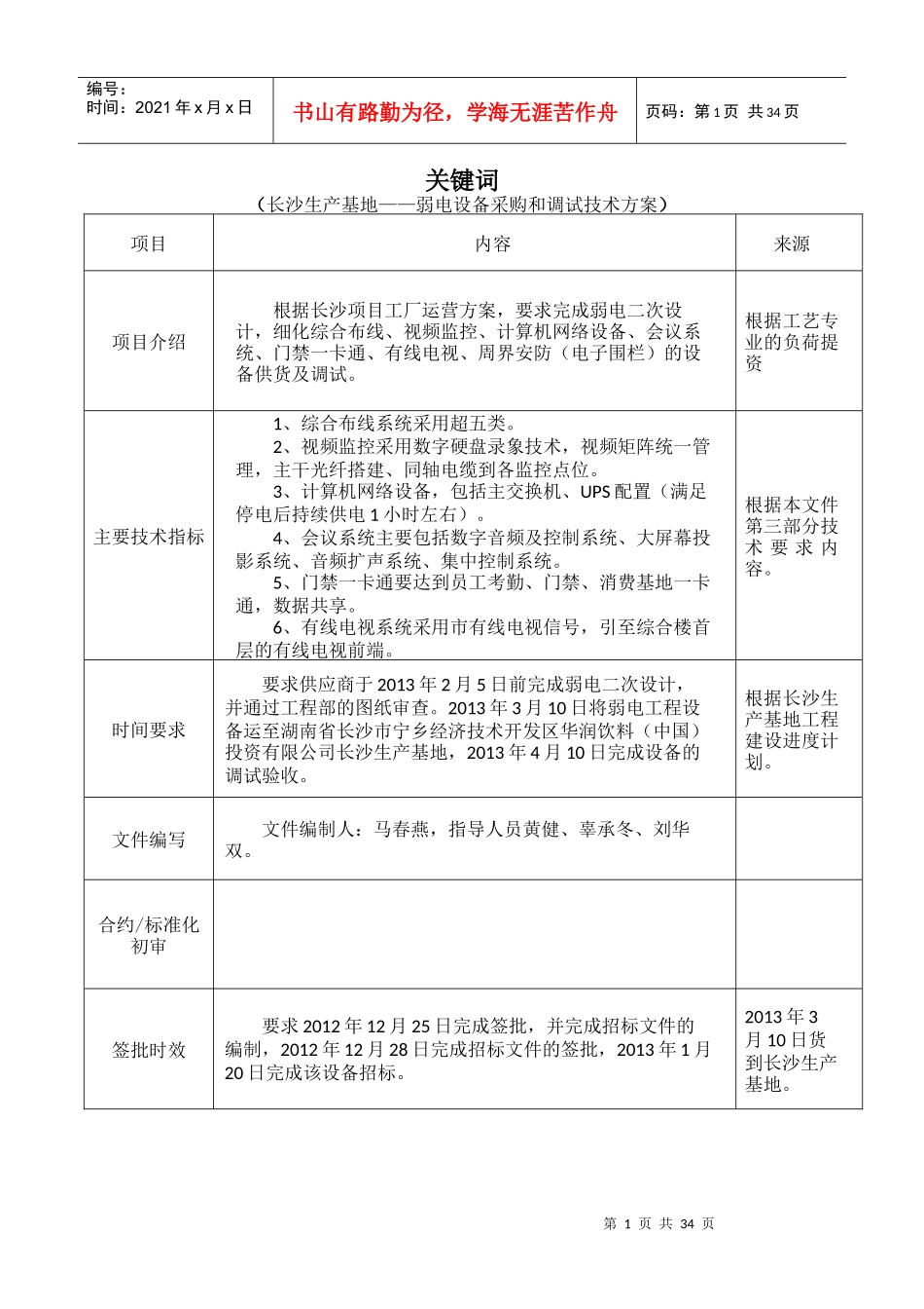 弱电设备采购规范书_第2页