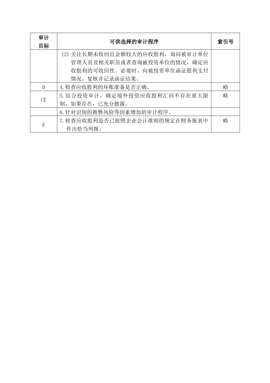企业应收股利管理表格_第2页