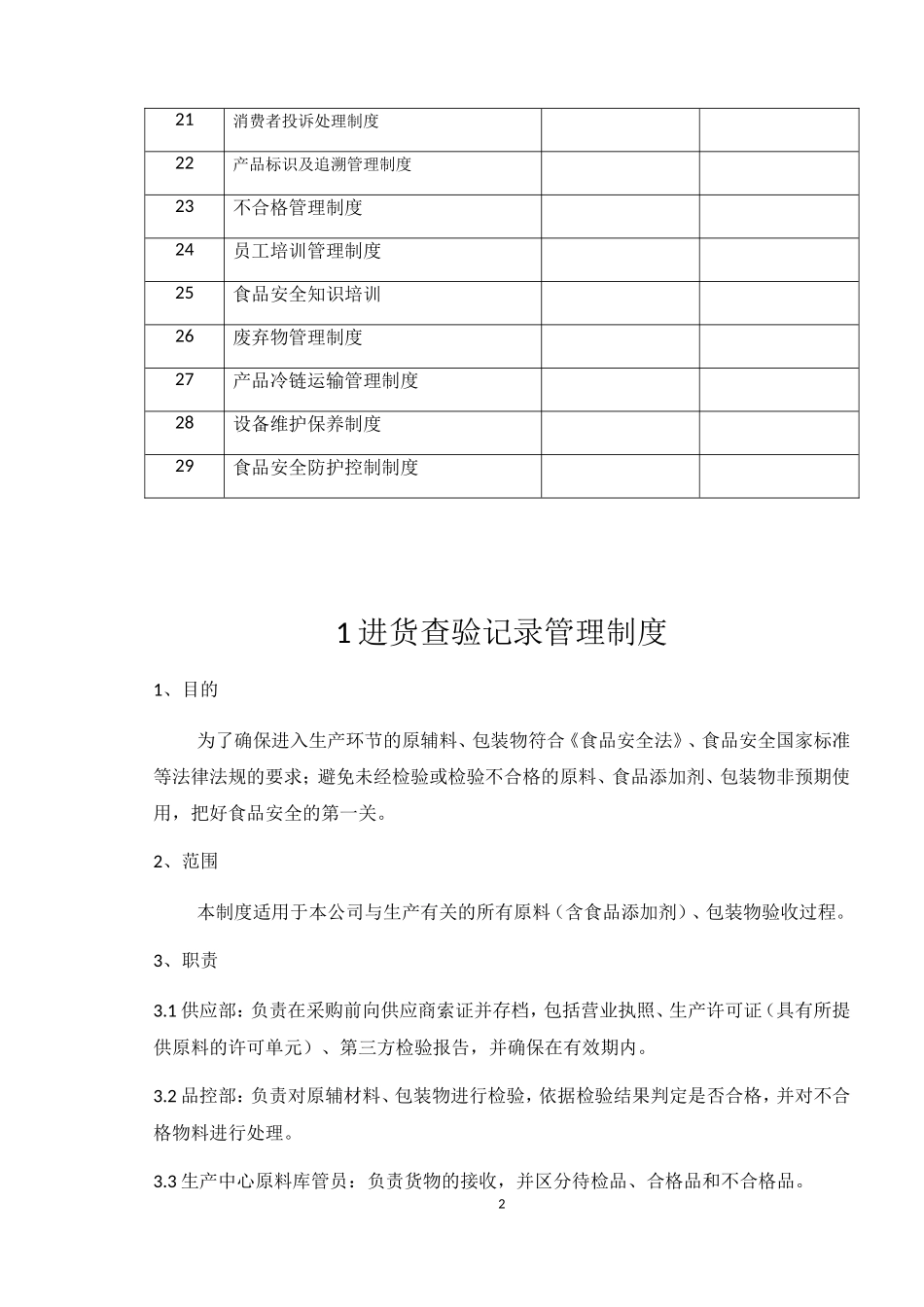 SC食品安全管理制度(范本)(DOC70页)_第2页