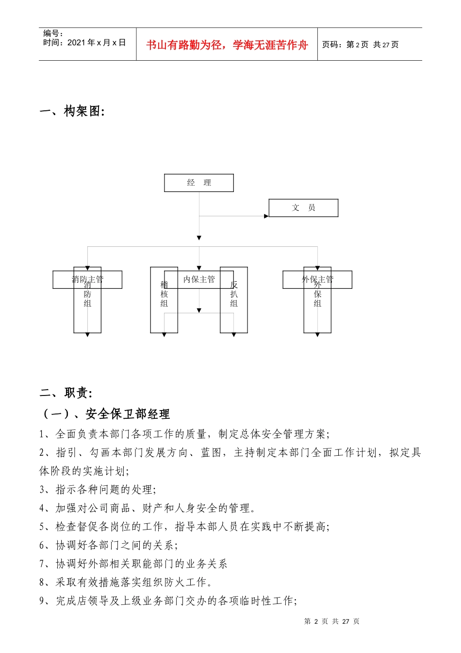 安全保卫部营运管理规范_第2页