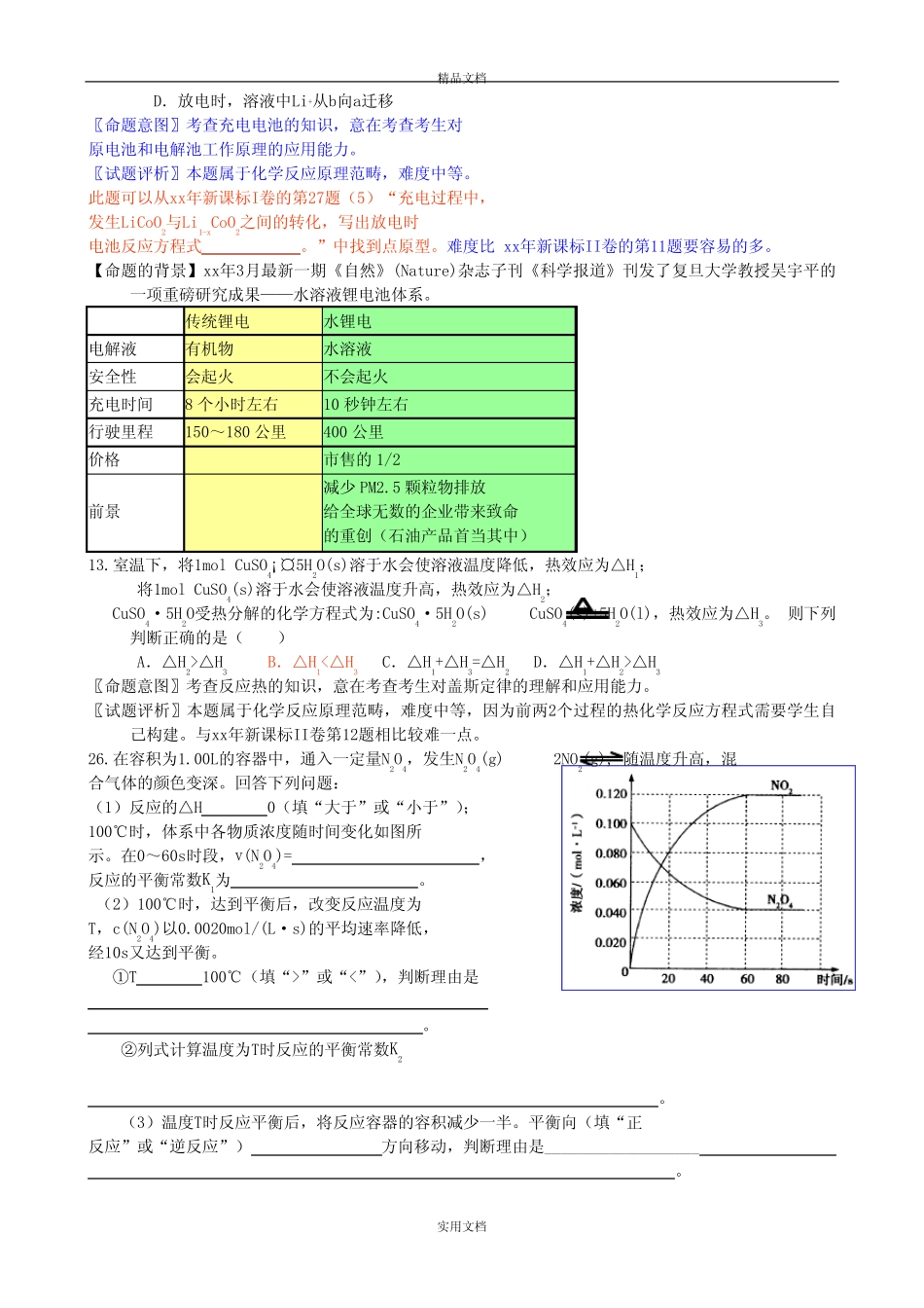 2021年高考化学 试题评析(新课标II)_第3页