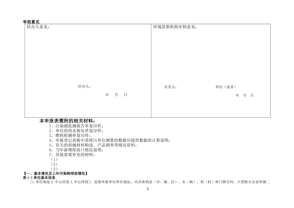重点企业排污申报登记表_第3页