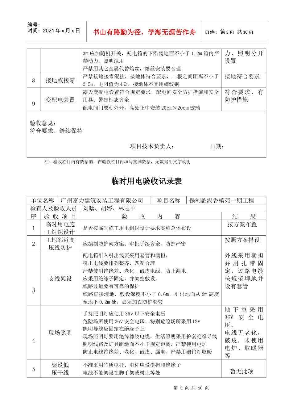 临时用电验收记录表_第3页