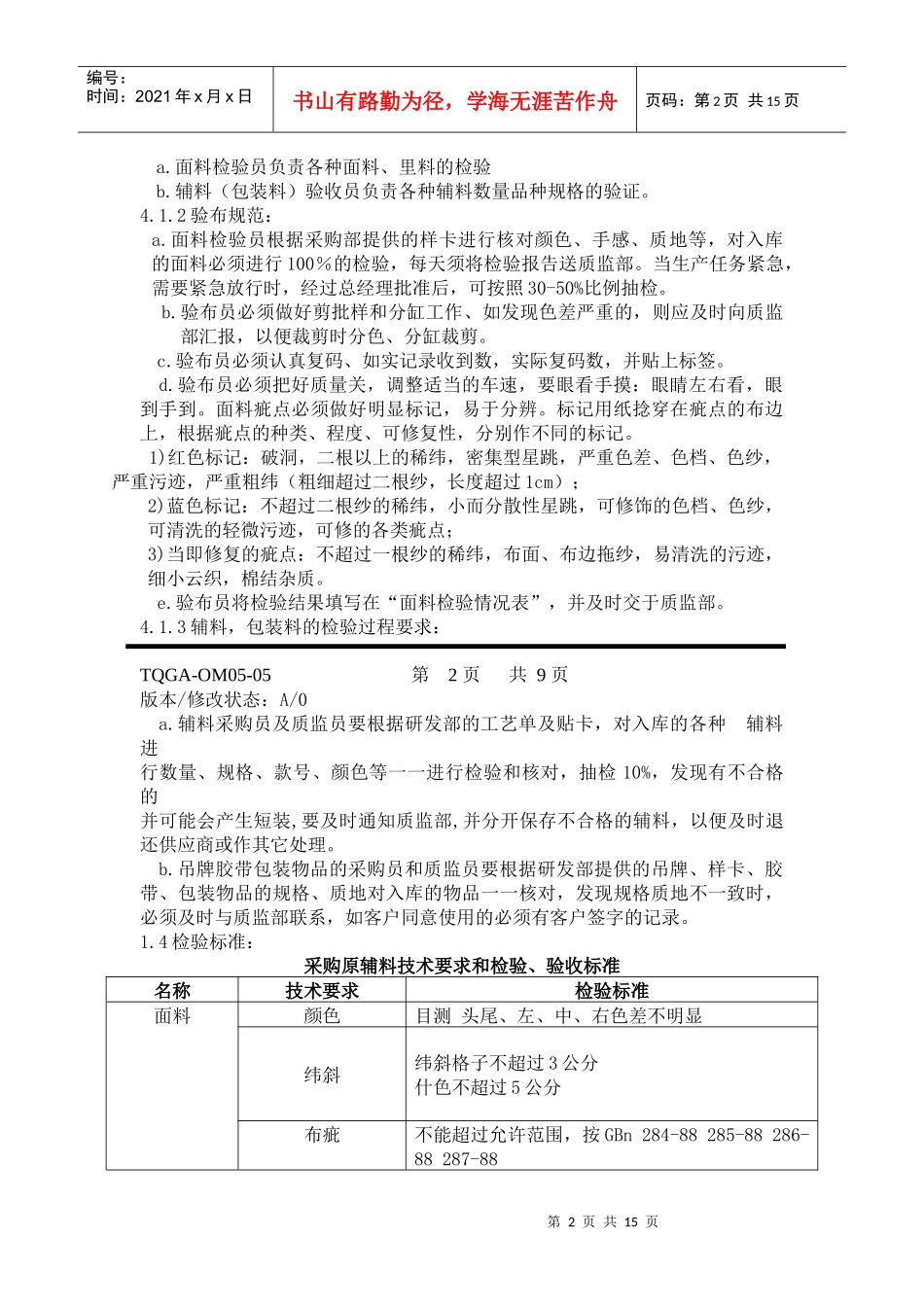 质监部工作规范_第2页