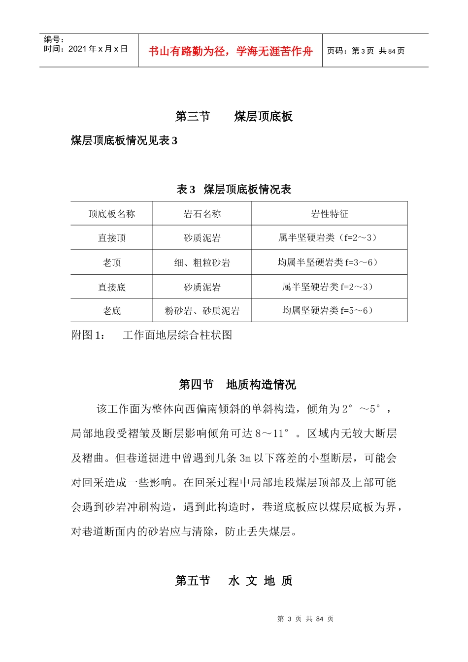 1101工作面作业规程_第3页