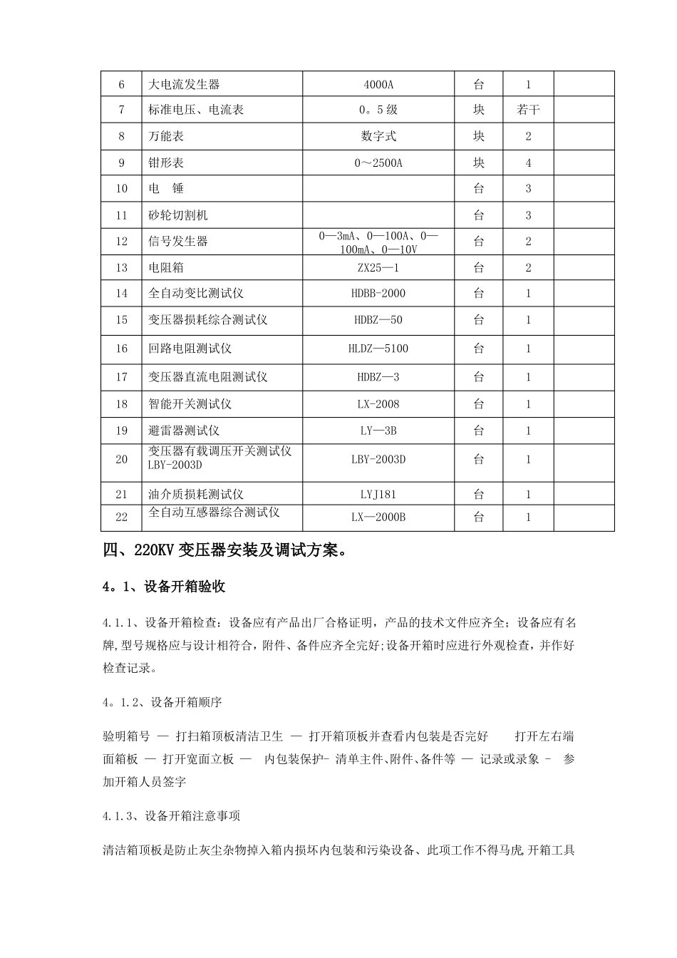 220KV开关站安装施工方案_第2页