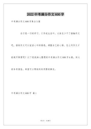 2024中考满分作文600字_31