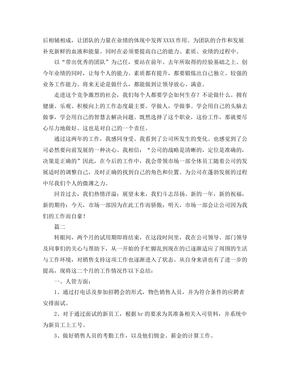 营销总监个人工作总结三篇_第2页