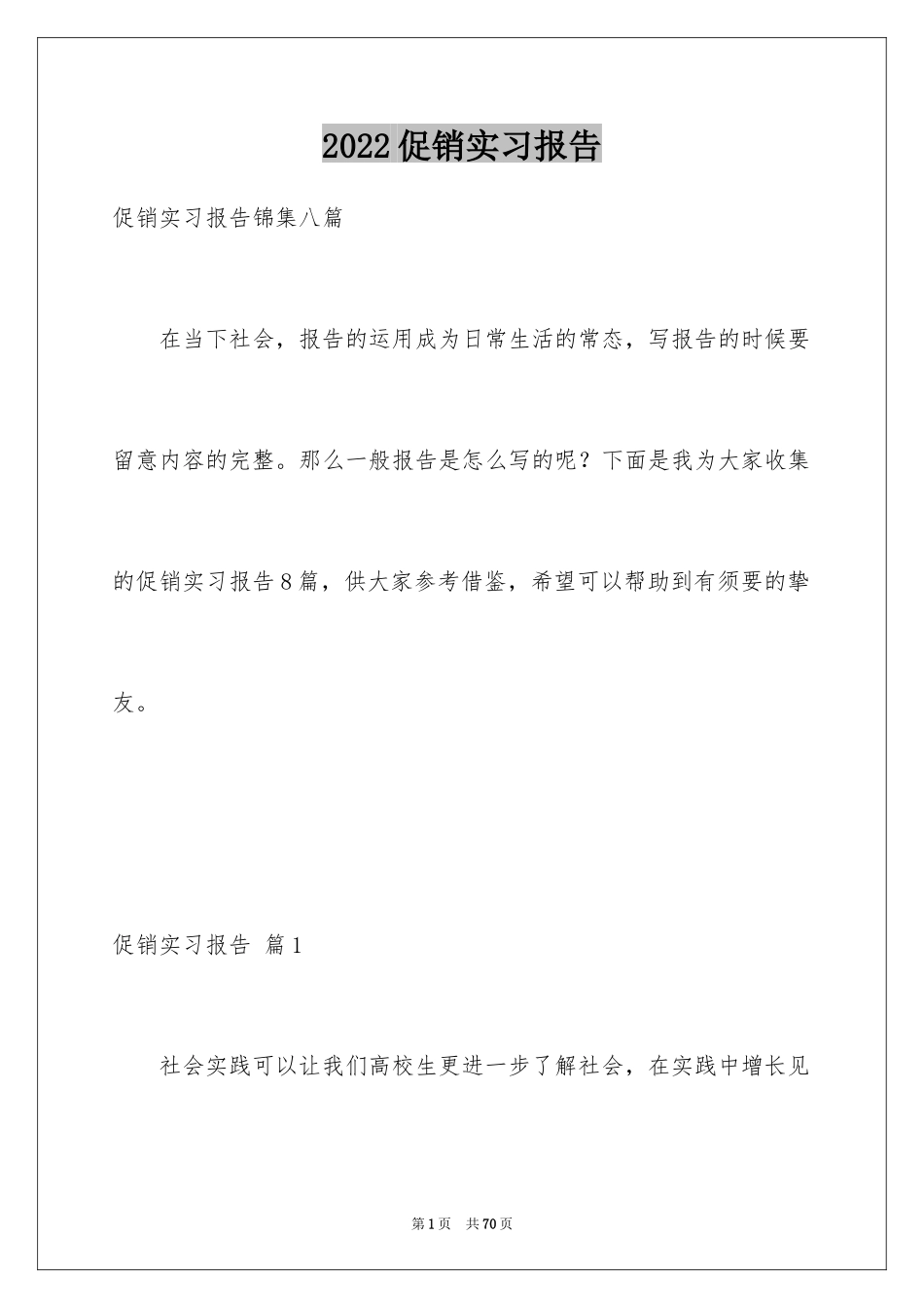 2024促销实习报告_2_第1页