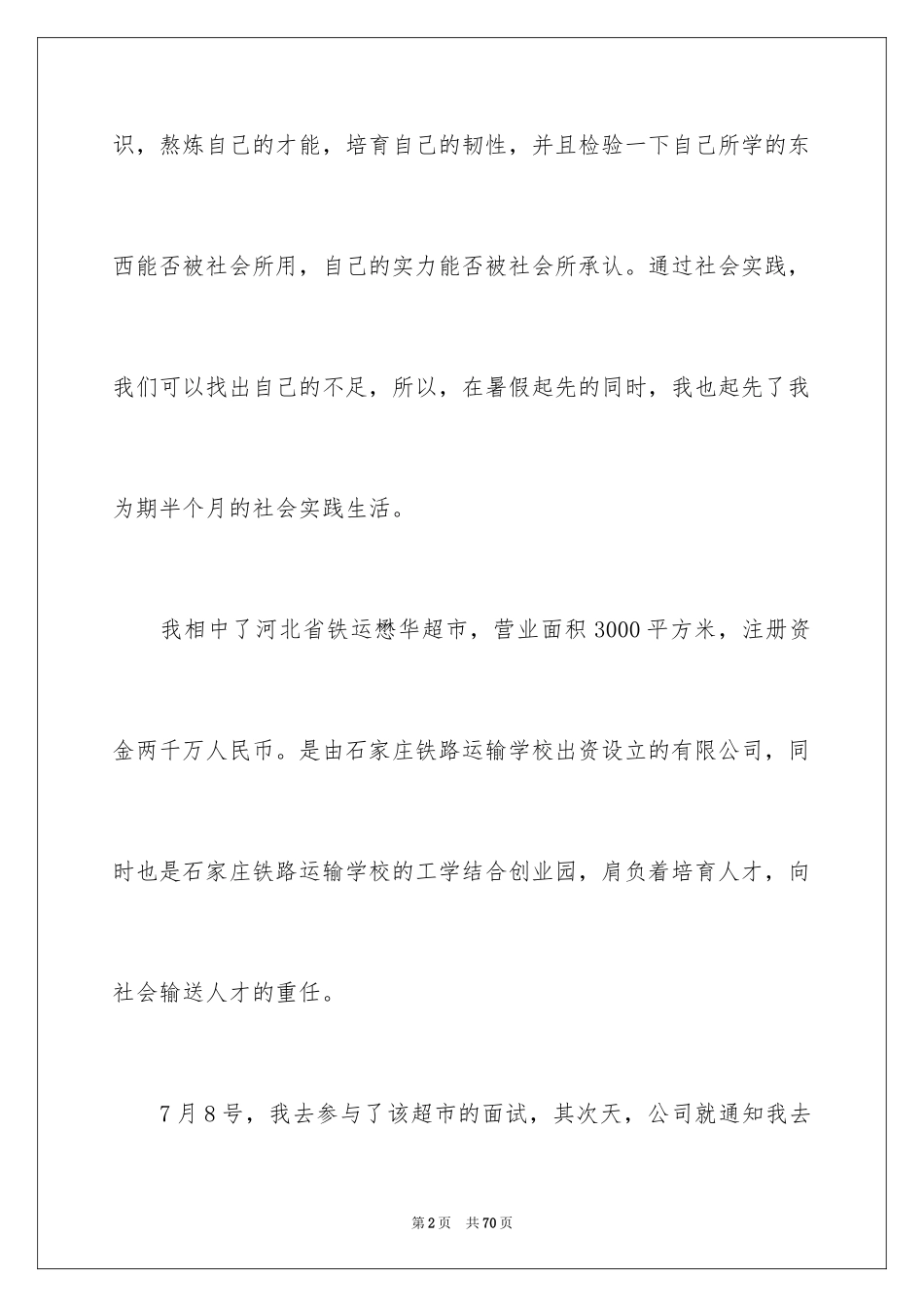 2024促销实习报告_2_第2页