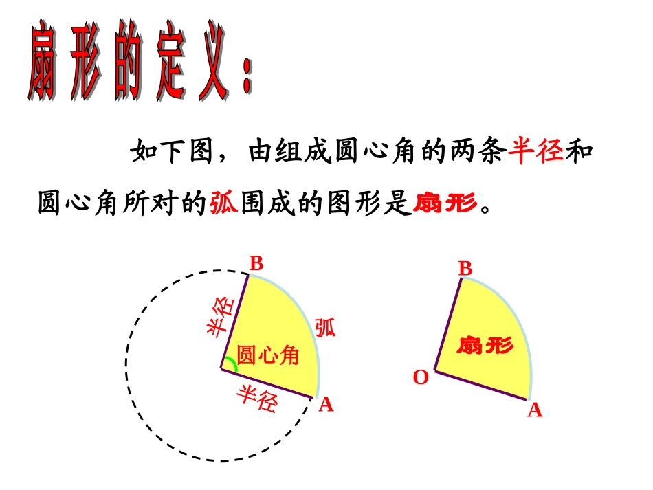 弧长及扇形的面积课件_第3页