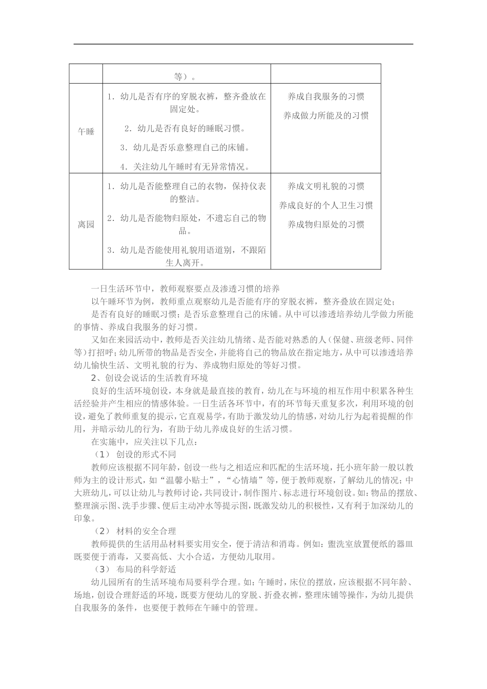 幼儿园一日生活环节中培养幼儿良好习惯的实践与思考 (2)_第3页
