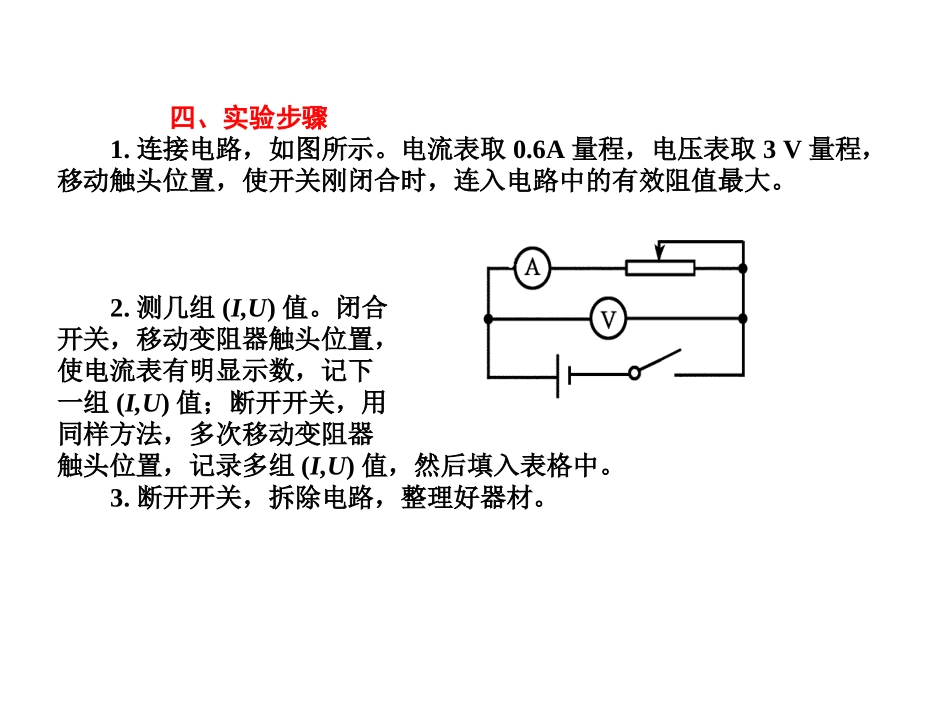 高中物理75测定电源的电动势和内阻基础课件_第2页