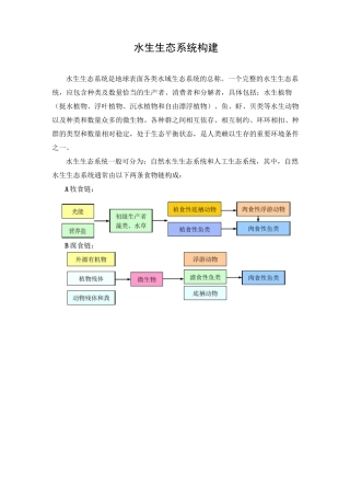 水生生态系统 上