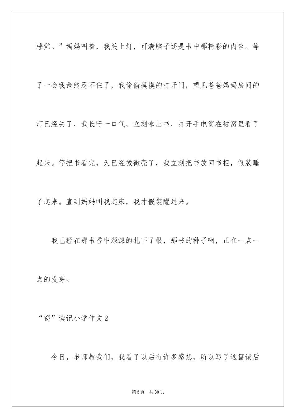 2024“窃”读记小学作文_第3页