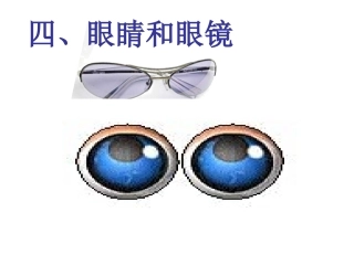 人教版八年级上册5-4《眼睛和眼镜》课件 (2)