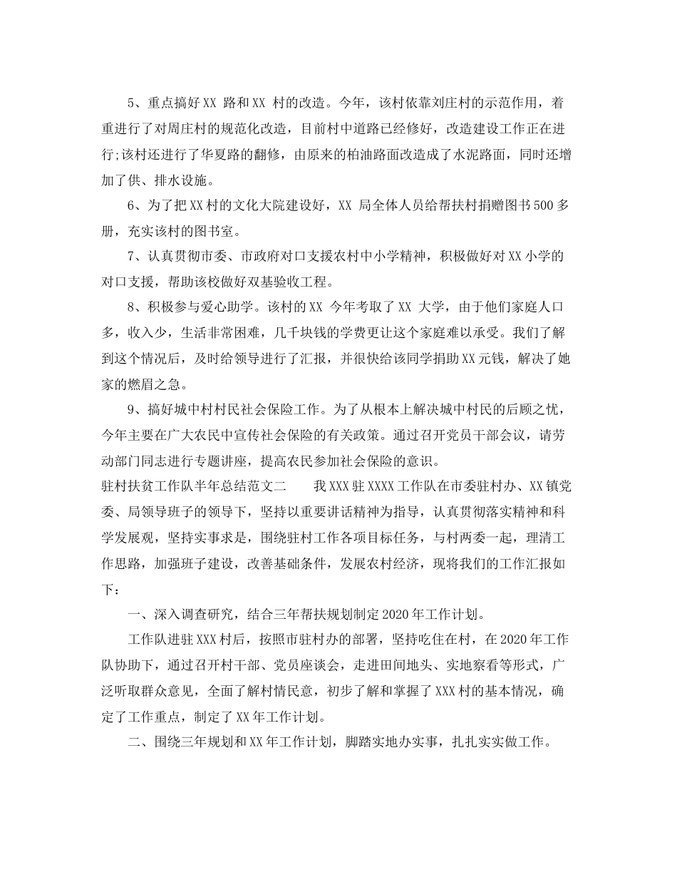 驻村扶贫工作队半年总结_第2页