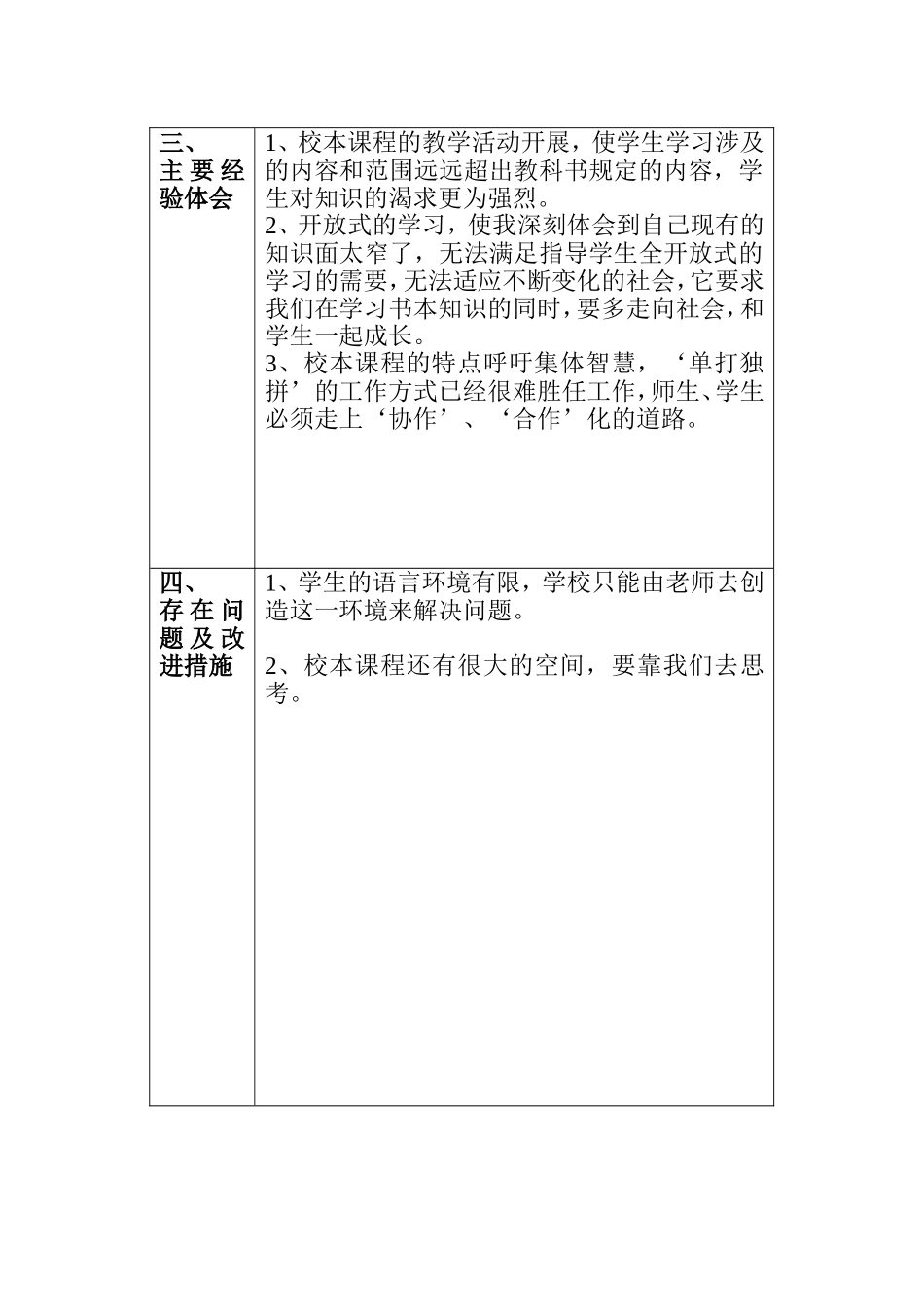 浒镇初级中学校本课程英语口语教学总结09下_第2页