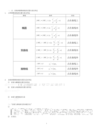 解析几何课堂笔记