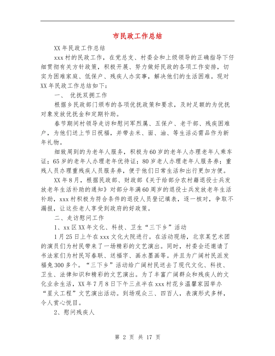 市民政工作总结_第2页
