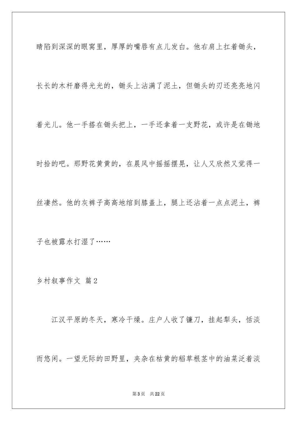 2024乡村叙事作文_11_第3页