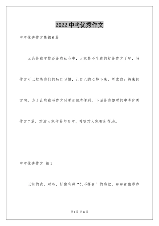 2024中考优秀作文_63