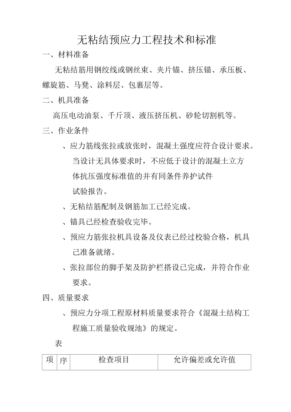 无粘结预应力工程技术和标准_第1页