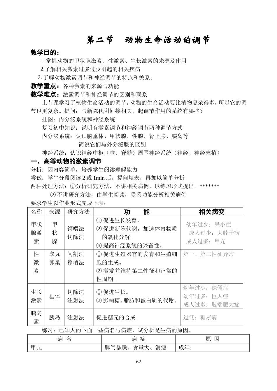 动物生命活动的调节_第1页