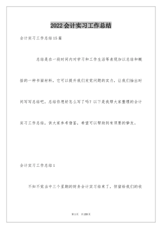 2024会计实习工作总结_14